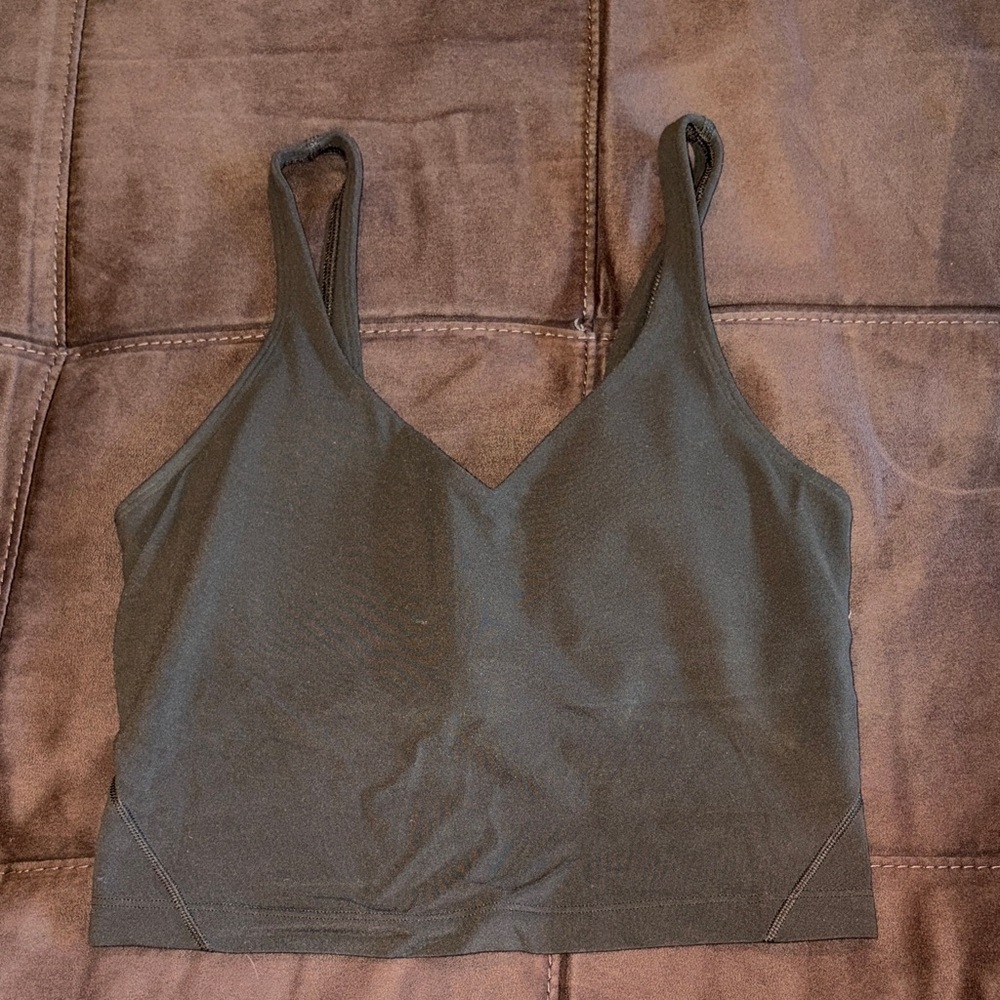 Olive Green Align Tank Top